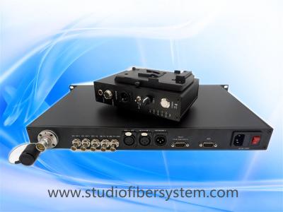 China JVC camera over fiber system powered by LEMO SMPTE Hybird Cable for sale