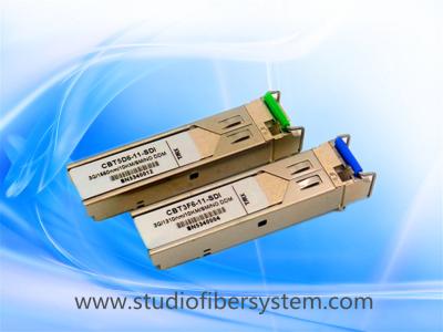 China 40KM  1260~1620nm CWDM 3G SDI Video SFP module for bidi broadcast SDI over dual independent LC fibers for sale