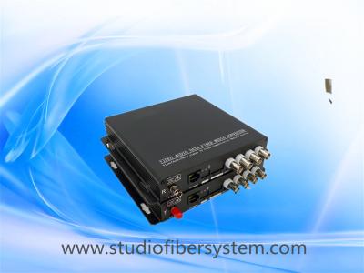 China 4CH cvi media fiber converter for coaxial and ip camera hybrid application for sale