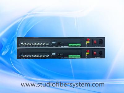 China 8CH video &8CH audio&1PTZ control data&1CH ethernet fiber converters for remote CCTV surveillance system for sale