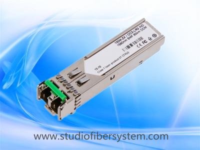 China 155M 1310nm SFP transceiver module over 1 single mode fiber to 80KM for sale