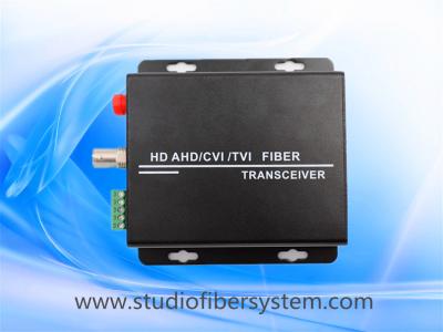 China 1CH HDCVI to fiber optical converter for 5MP/4MP/3MP/1080p/720p CVI over1SM/MM fiber  to 0~80KM  applied in CCTV system for sale