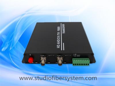 China Outdoor 1MP 1.3MP 2MP 3MP 4MP 5MP PTZ AHD fiber converters with RS485 data over 1SM/MM fiber to 20KM for CCTV system for sale