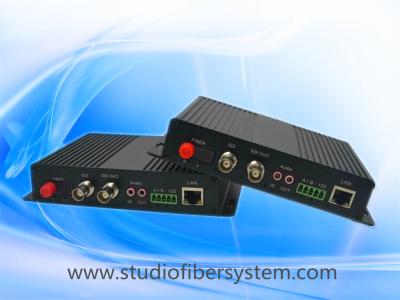 China 1Bidirectional 3GSDI&1BIDI analog audio&10/100M Ethernet&RS232/485/422 to fiber media converter for sale