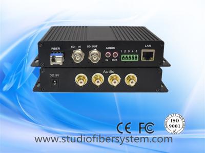 China 3g/hd sdi fiber multiplexer with bidi rca audio&rs422&10/100M ethernet for sale