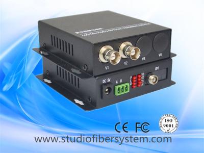 China 2ch analog video to fiber converter with audio or ptz data for CCTV system for sale