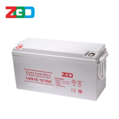 China Rechargeable 12V 150AH UPS Lead Acid Battery For Emergency Power Supply Illumination for sale