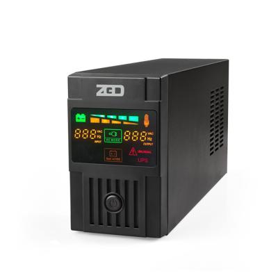 China LCD Display 650va 360w Small Uninterruptible Power Supply Mini Ups Power Backup for sale