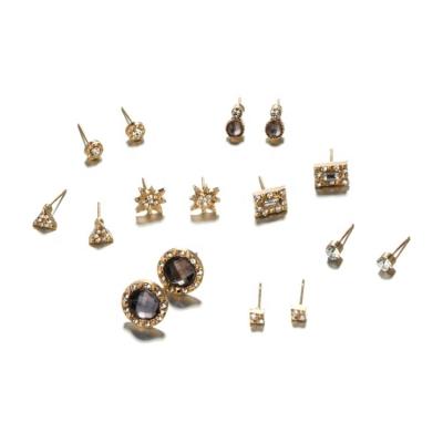 China FASHIONABLE Earrings Set Zircon Inlay Geometric Lady Like Fashion Accessories 2020 8 Pairs Women Stud Earrings Party Wedding Trendy Alloy for sale