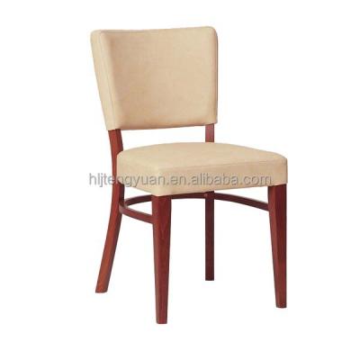 China (Other) 100% Adjustable Solid Wood Dining Chair Restaurant PU Cushion Wooden Chair Dining Chairs for sale