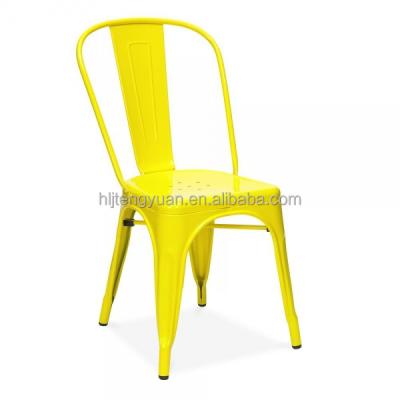 China Stackable Industrial Commercial Cafe Bistro Steel French Chair for sale