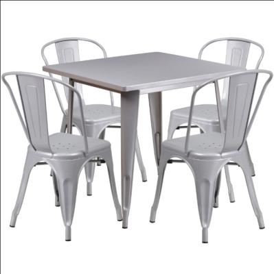 China Modern Industrial Commercial Table Furniture Outdoor Metal Table for sale