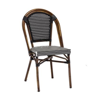 China Contemporary rattan chair furniture chairs and outdoor modern aluminum patio metal garden yard rattan chair for sale