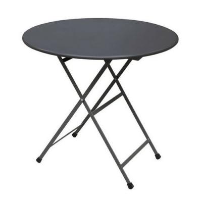 China Weather outdoor furniture outdoor dining tables small round square metal folding outdoor coffee table for sale