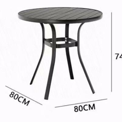 China Coastal Outdoor Garden Furniture Round / Rectangle Cafe Dining Tables for sale