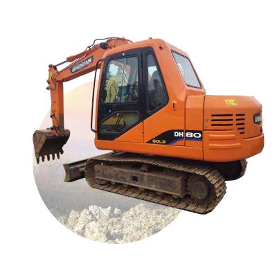 China Original dh80 doosan used crawler excavator Doosan digger dh80-7 dh80 dh60 dh60-7 dx60 dx80 0.32m; ³ for sale