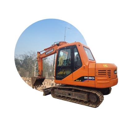 China Used Doosan DH80 Excavator / Doosan Excavator Machine In Good Condition Doosan DH80 Used Excavators 0.32mÂ ³ for sale