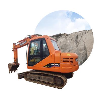 China Doosan excavator machine in good condition Doosan DH80 used excavators 0.32mÂ ³ for sale