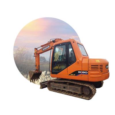 China mini excavator DH60, Doosan Dh55 DH60-7 DH70 DH80 crawler excavator 0.32mÂ ³ for sale