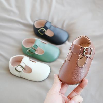 China Fashion trend girls ballet flat shoes leather shoes little girl shoes for sale