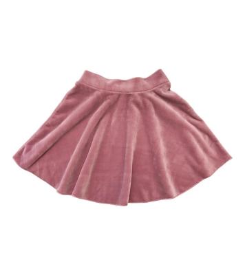 China High Waist Breathable Stretchy Casual Skirt Velvet Girl Basic Flare Skater Mini Skirt for sale