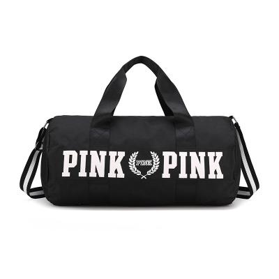 China New design fashion pink basketball duffle gym sports yoga women waterproof bag organizers travel for sale