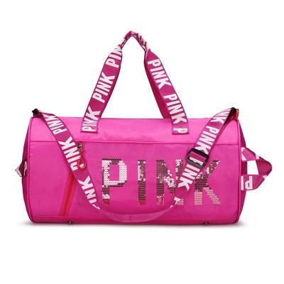 China 2021 fashion trend hot pink multifunctional waterproof gym sports yoga shoe bag for travel for sale