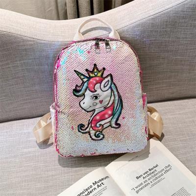 China Solar Panel Glitter Bling Fashion School Backpack Outdoor Girls Sequin Backpack Reversible Bag for sale