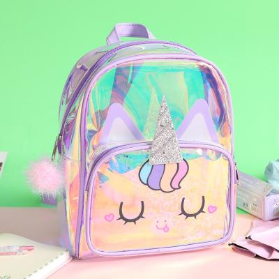 China OEM and ODM Waterproof Fashion Wholesale PVC Backpack Cartoon Kids Little Girls Mini Backpack for Girls for sale