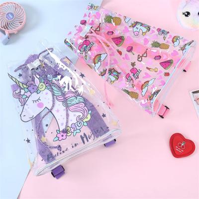 China Waterproof Schoolbags Shell Pvc Clear Backpack Bags Waterproof Student Bookbags Small Travel Bagpack for Girls Custom Clear Backpacks for sale