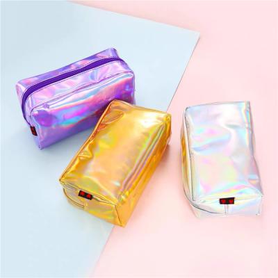 China 2021 Fashionable Accept Custom Logo Pink Waterproof TPU Zipper Pouch Transparent Beauty Bag Clear Kit PVC Travel Makeup Cosmetic Bag For Woman for sale