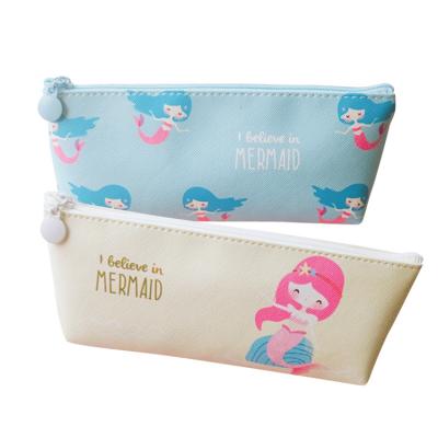 China Schools & Custom Zipper Pen Bags Stationery For Girls PU Leather Hug Supplies Pencil Case New Large Capacity School Offices Storage Organizer for sale