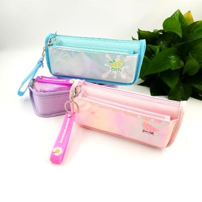 China Latest\fasion\Popular Personality Jean Pencil Case DIY Logo Pencil Bags Custom Made Zippers To Carry Around Large Capacity for sale