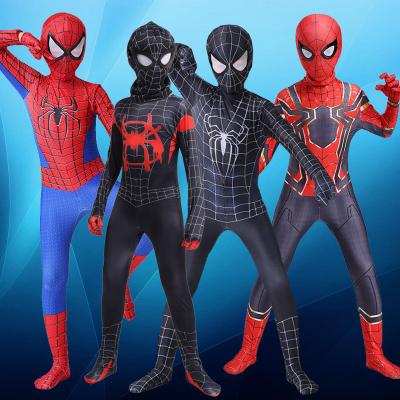 China Wholesale Polyester Movie Jumpsuit Jumpsuit Marvel Superhero Anime Spiderman Cosplay Kids Spider Man Adult Costume for sale