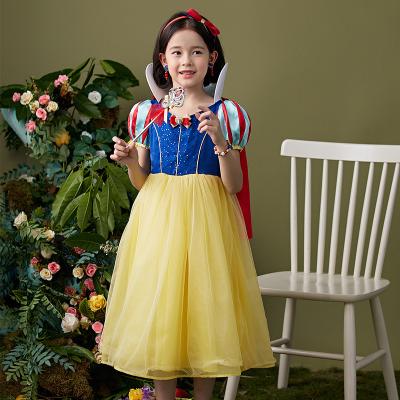 China Princess Dress Elsa Cinderella Aurora Costume Ariel Snow White Polyester Kids Girls Costume Dress for sale