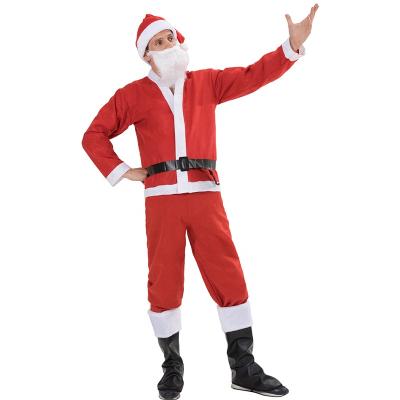 China Cheap red Santa Claus Suit for adult men engender Christmas costume mascot costumes for cosplay party FT20934 for sale