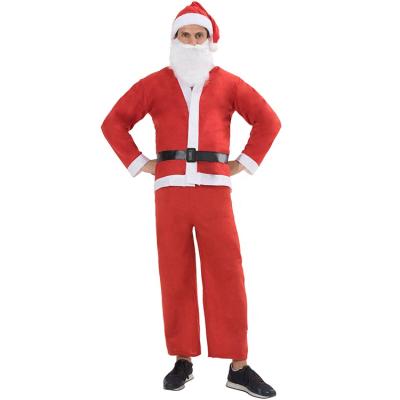 China adult man size santa claus mascot cosplay costume cheap fancy dress plus christmas party set for men for sale