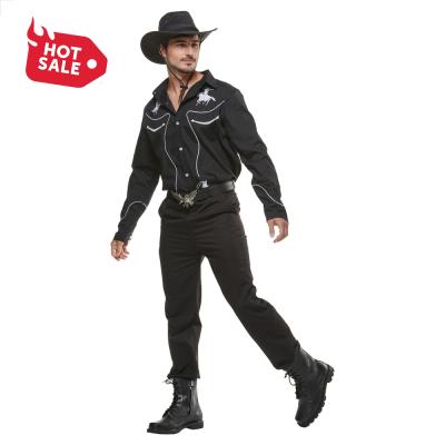 China Polyester Ready To Ship New Design Boy Wilderness Cowboy Drama Halloween Prom Costume New Design For Man for sale