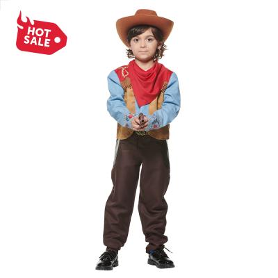 China Polyester Ready To Ship New Design New Design Boy Wilderness Cowboy Drama Halloween Prom Costume New Design for sale