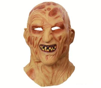 China Hot Sale Scary Horror Mask For Adult Halloween Party Sacry Latex Masks Burned Man Head Mask for sale