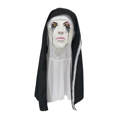 China High Quality Fashion Horror Latex Party Protective Mask Nun Mask For Halloween Costume 2020 Scary Mask for sale