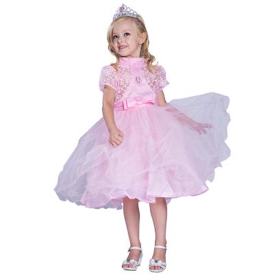 China Wholesale Viable Children's Clothing Style Evening Dress Princess For Girl Artificial Lace Dress for sale