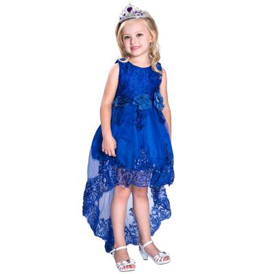 China Summer Viable Hot Sale Baby Dress Sleeveless Kids Lace Up Flower Dresses for sale