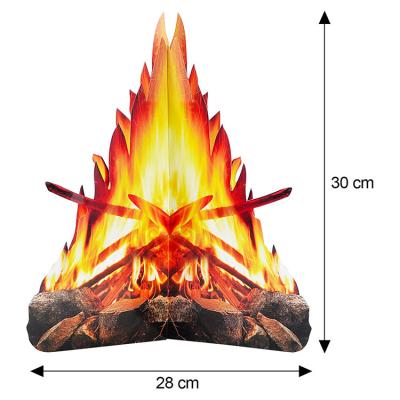 China Dragon Halloween Magic Flame Pit Creosote Log Fire Party Supplies Photos Polyester Fire Props Fuegos Artificiales Para for sale