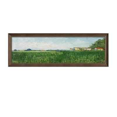 China Traditional view stone art canvas painting of beautiful country house landscapes by numbers. Wall Art Canvas Countries Landscape Oil Painting for sale