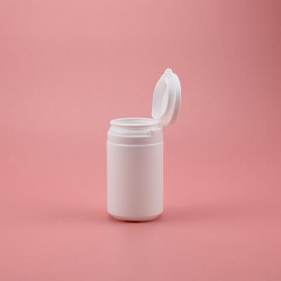 China Portable White Plastic Medicine Pill Container Bottle Capsule Bottle Vitamin Container for sale