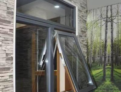 China Fluorocarbon Spray Aluminum Top Hung Window With Custom Glass for sale