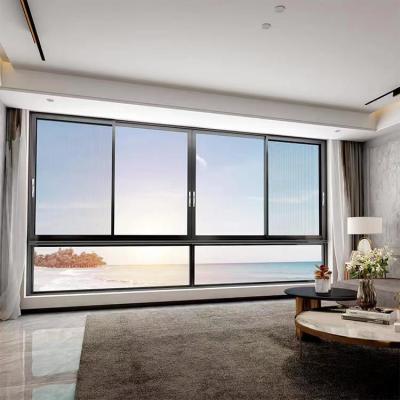 China Fluorocarbon Spray Aluminum Sliding Window For Living Room / Kitchen for sale