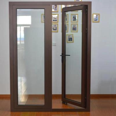 China Weather Resistant Aluminum Swing Door Profile Size Customized for sale