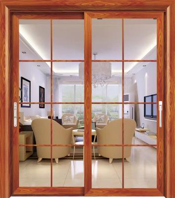 China Modern Aluminium Frame Glass Sliding Door Soundproof Size Customized for sale